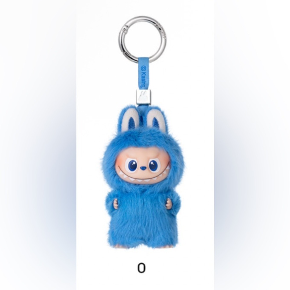 NIB Authentic Pop Mart Pin For Love Confirmed O Labubu Vinyl Pendant Blue